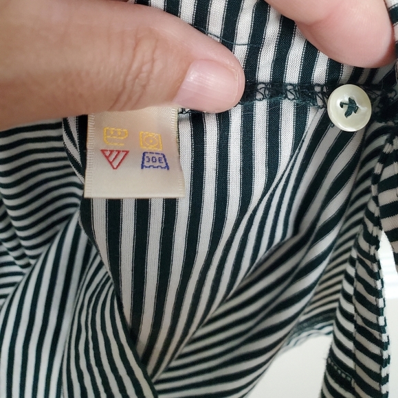 Fairway and Greene Striped Men's Polo Shirt. Hunter Green And White. LG - Picture 6 of 11